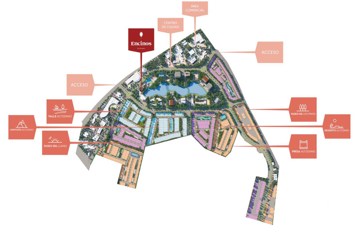 Master plan del desarrollo Altozano en Ciudad Juárez