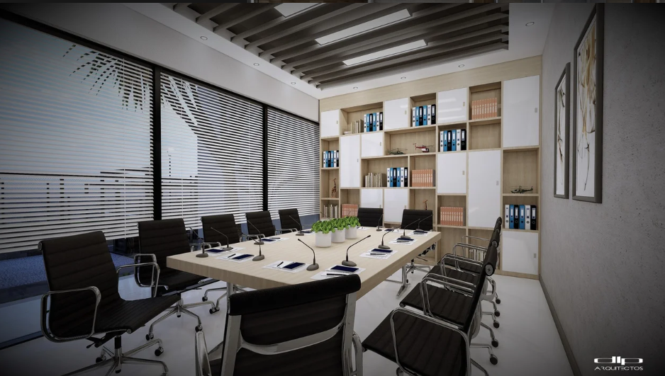 Sala de juntas del salón de usos múltiples de Encelia
