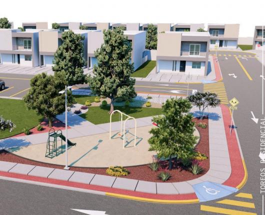 Parque con juegos infantiles en Toreos Residencial