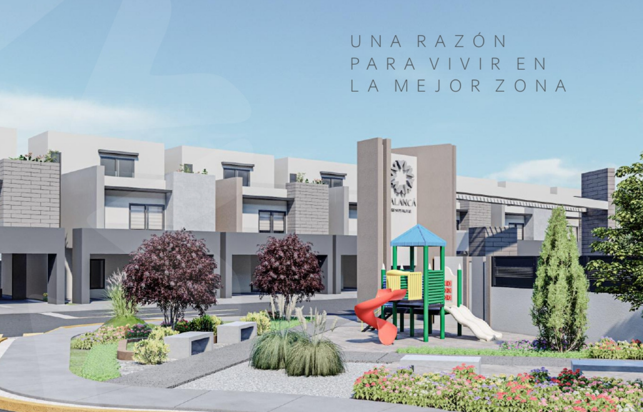 Áreas comunes y juegos infantiles en Balancá Residencial