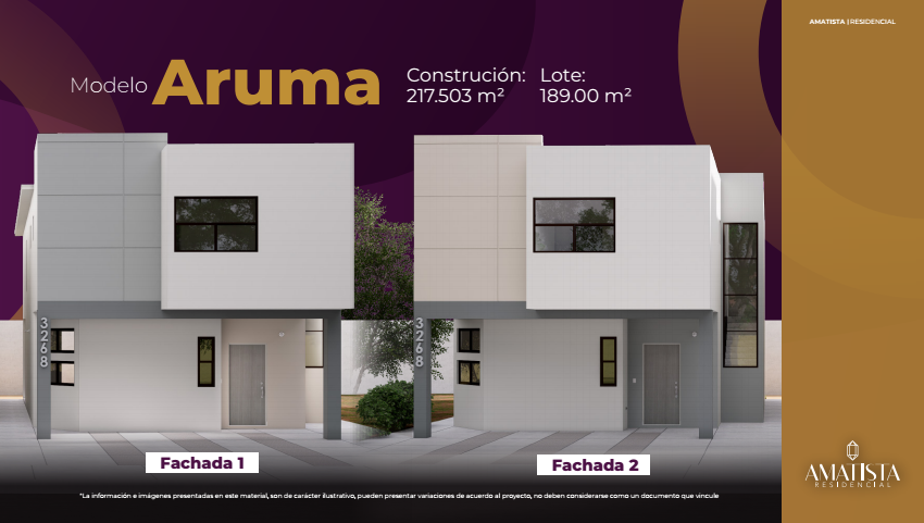 Modelo Aruma en Amatista Residencial