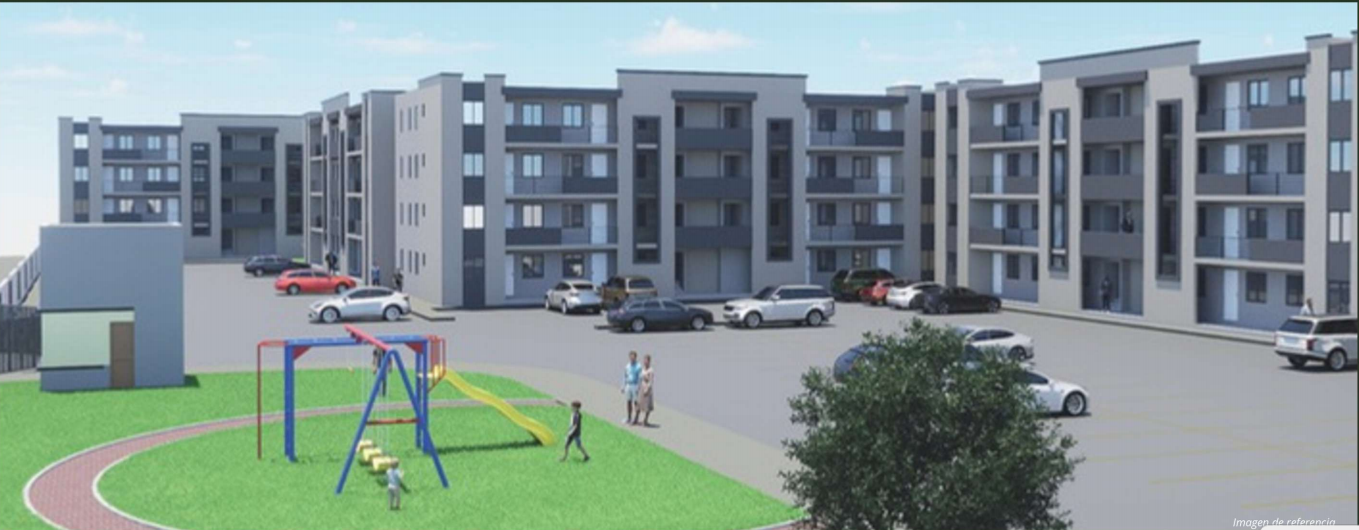 Conjunto de Verona Departamentos con área de juegos infantiles y estacionamiento